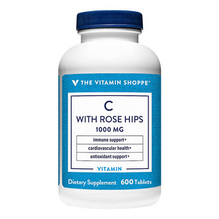 The Vitamin Shoppe C-1000 Con Rosa Mosqueta 600 Comprimidos The Vitamin Shoppe C-1000 Con Rosa Mosqueta 600 Comprimidos