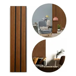 60 Placas Ripada Adesiva Autocolante Decoração Friso Preto