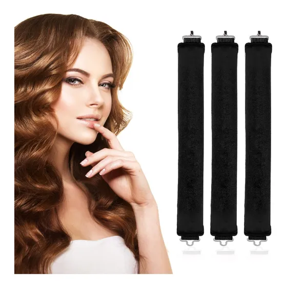 3 Piezas Rulos Para El Cabello Sin Calor, Terciopelo Suave