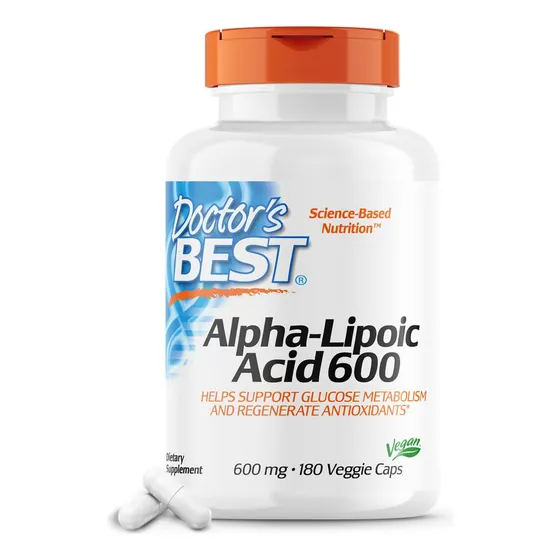 Ácido Alfa Lipoico 600mg Antioxidante Alpha Lipoic Acid 180 Cápsulas Suplemento Vegano Fórmula Natural Científicamente Probada