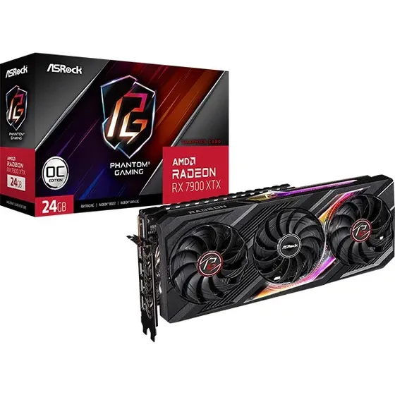 Tarjeta De Video Asrock Rx7900xtx Pg 24gb 384bit Ddr6 3x Fan