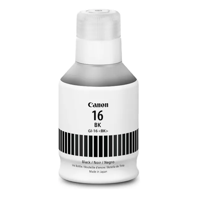 Botella De Tinta Canon Gi-16 Bk Negro