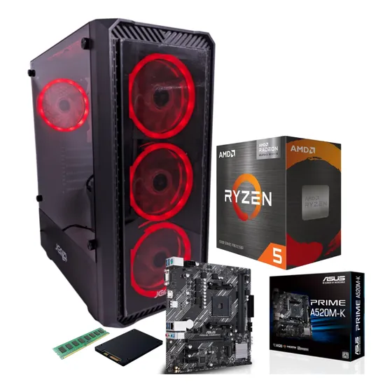 Pc Gamer Amd Ryzen 5 5600g 8gb Ram Ddr4 256gb Ssd M.2 