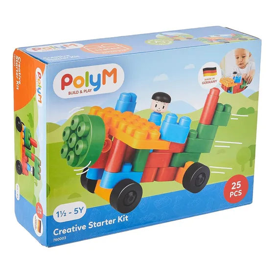 Kit De Inicio Creativo  (25 Piezas Bloques ) Poly M