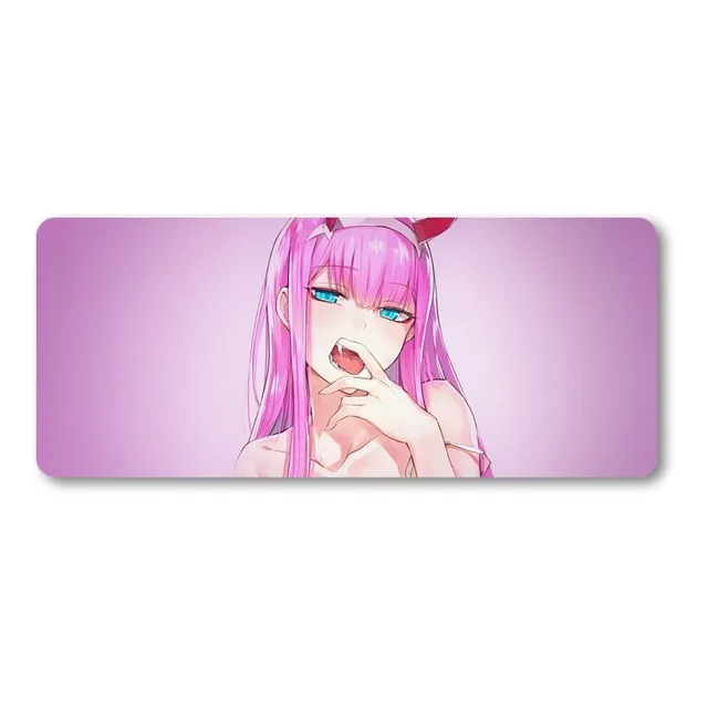 Mousepad Xxl 80x30cm Cod.217 Chica Anime Zero Two Rosa