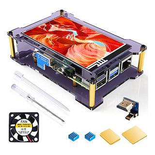 Pantalla Táctil Miuzei Raspberry Pi 4 Con Funda Y Pantalla Táctil Miuzei Raspberry Pi 4 Con Funda Y