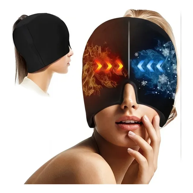 Gorro Gel Alivio Migraña Dolor Cabeza Compresa Frio Caliente