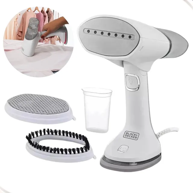 Vaporizador Portátil Black+Decker Passadeira De Roupas No Cabide Higienizador Potente Bdv3000 Vertical Cor Branco 110v 220v Bivolt