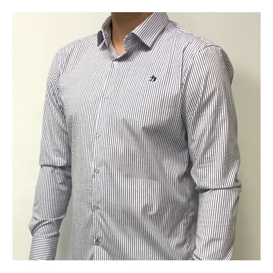 Camisa Caballero Vestir Mangas Largas Mod Sam 5 Rayas