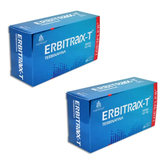 Erbitrax Terbinafina 250mg C/28 Tab Loeffler P/hongos Pack 2