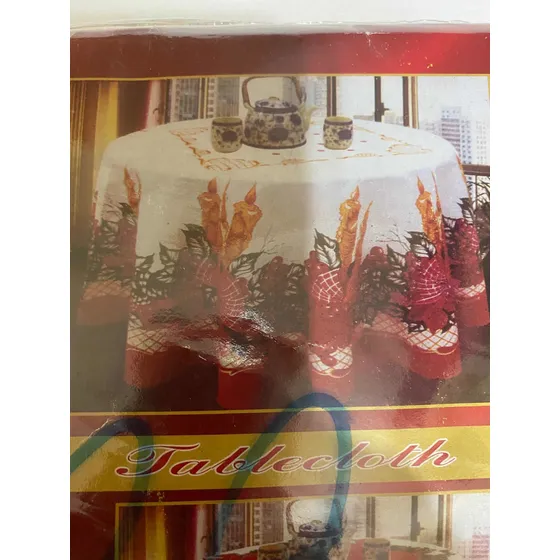 Mantel De Navidad Mesa Redonda 180 Cm. Nuevo!!!