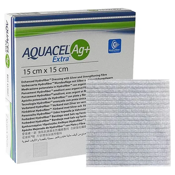 Aquacel Ag+ Extra 15 Cm X 15 Cm - 5 Unidades