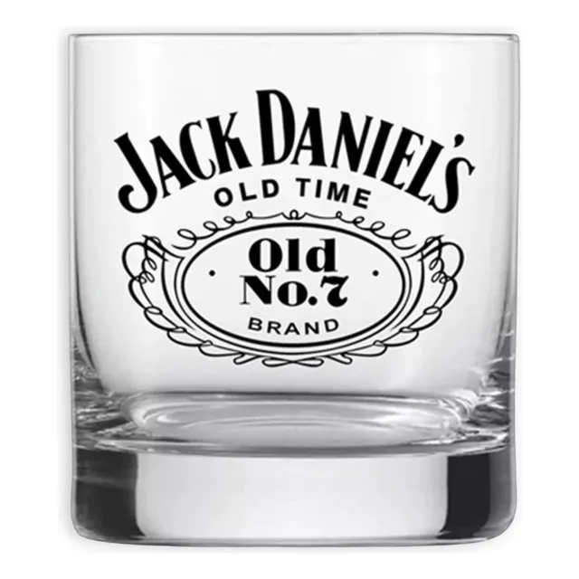 Vaso De Vidrio Transparente Jack Daniel´s Whisky 330ml
