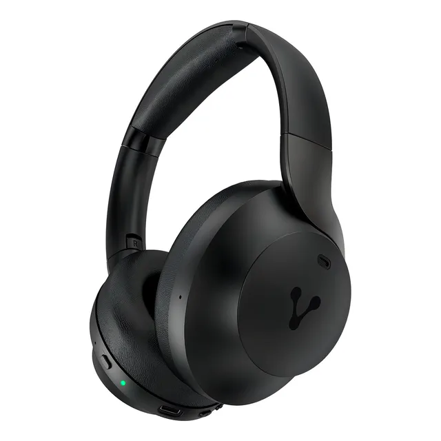 Vorago Hpb-505 Diadema Bluetooth Anc Control De Musica Sonido Premium Super Bass Bateria 60 Hrs Duracion Manos Libres Diseño Plegable App De Ecualización y Localización Audífonos Inteligentes Negro