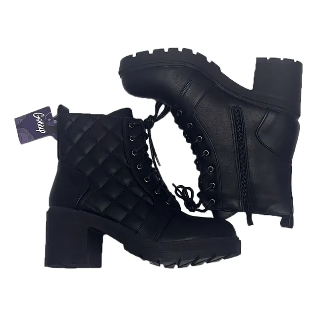 Botas Negras Casuales Para Dama 35/40 (tienda)