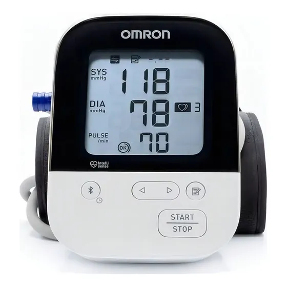 Tensiómetro De Brazo Omron Hem7156 Bt Color Blanco