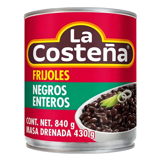 Frijoles Negros La Costeña Enteros 840g