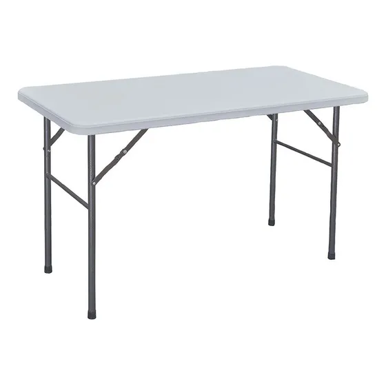 Mesa Plegable Rectangular Blanco 74x60x120cm