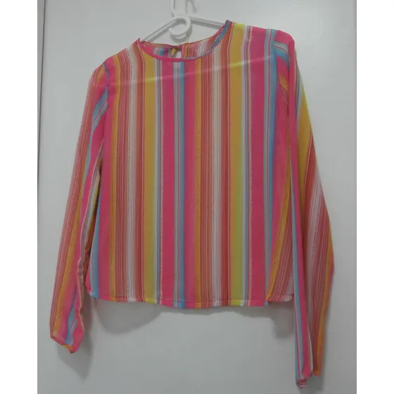 Blusa Gabriela Chacon Multicolor Dama Talla L Manga Larga