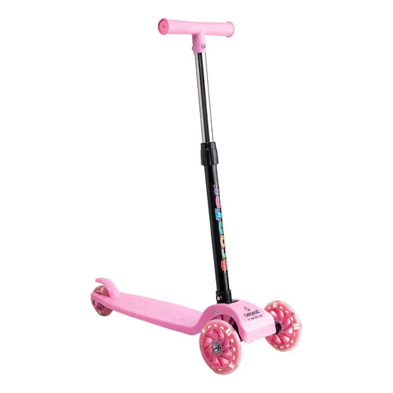 Scooter Monopatín Niña Regulable Plegable Xt03 Rosa Bebesit