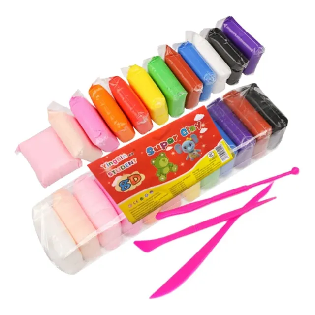 Foamy Fomi Moldeable 12 Piezas Plastilina Boligoma Surtidos
