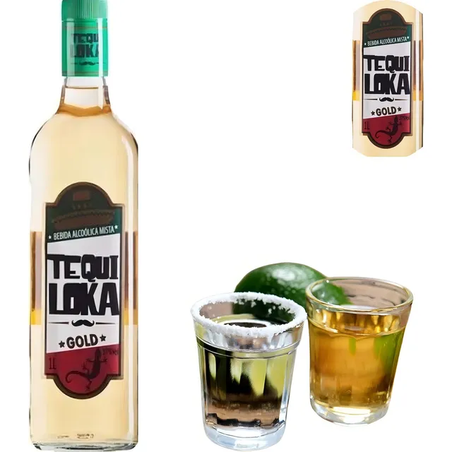 Tequila Tequiloka Gold / Silver Bebida Mista 1000ml
