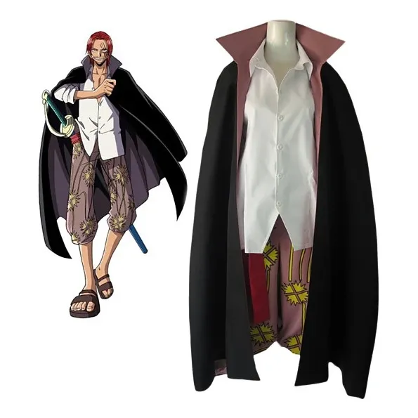 Disfraz Cosplay De Una Pieza Shanks Halloween Para Hombre