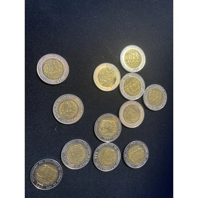 Monedas De 10 Pesos Tres Caras