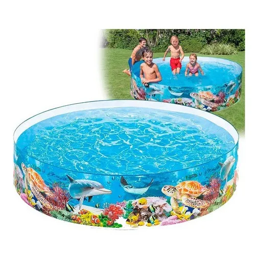 Piscina Rígida Plástica P/ Niños Familiar 2.44mx46cm Grande