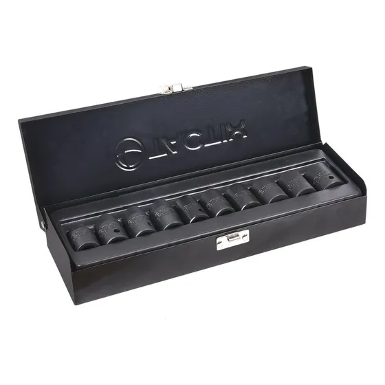 Juego Set Dados De Impacto 1/2, 10 Piezas De 10 A 22 Mm