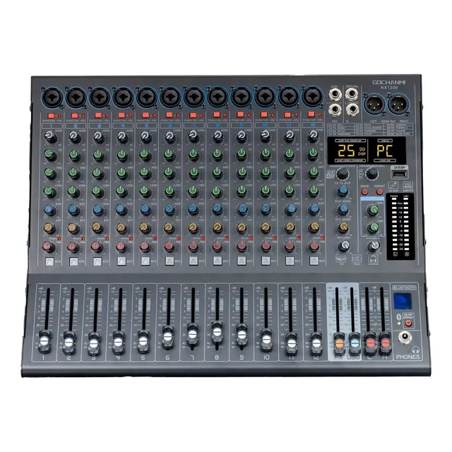 Mixer Dj De Audio Gc Nx1200 Audio Mixer Dj 12 Canales 99 Dsp
