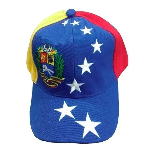 Gorra Tricolor Bordada Estrellas 