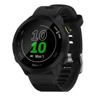 Relógio Smartwatch Garmin Forerunner 55 Mesh Com Monitor De Frequência Cardíaca, Preto Preta