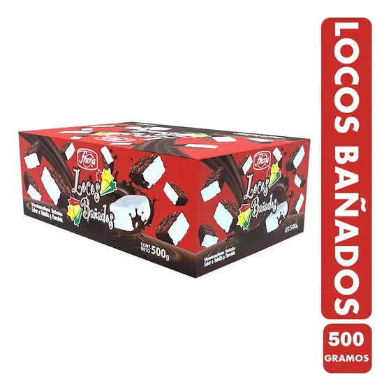Locos Bañados - Marshmallow De Fruna (caja Con 500 Gramos