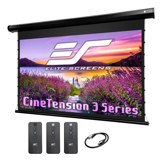 Elite Screens Cinetension Pantalla Proyector Para Cine Casa