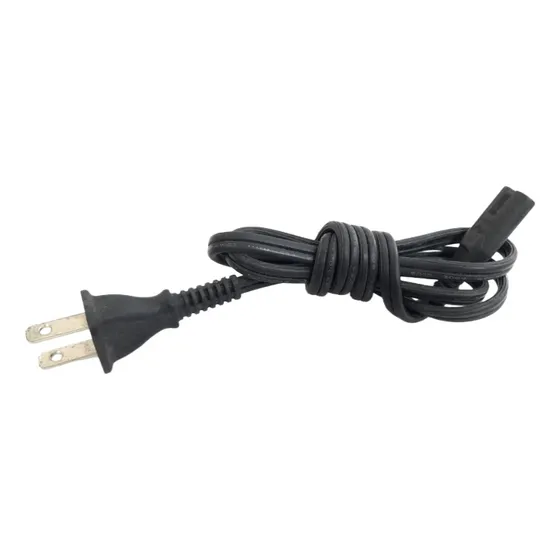 Cable Corriente Alimentación Cargador Laptop 2 Clavijas