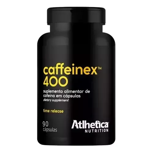 Cafeína 400mg Caffeinex Anidra 90 Caps Atlhetica Nutrition Sabor Sem sabor
