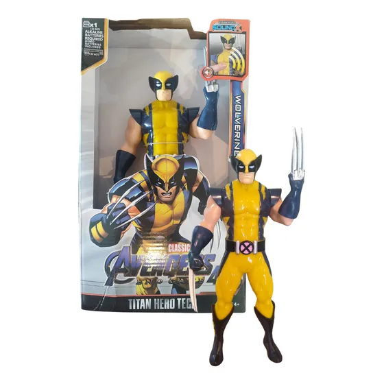 Muñeco Figura Articulado 30 Cm Wolverine Luz Sonido Niños