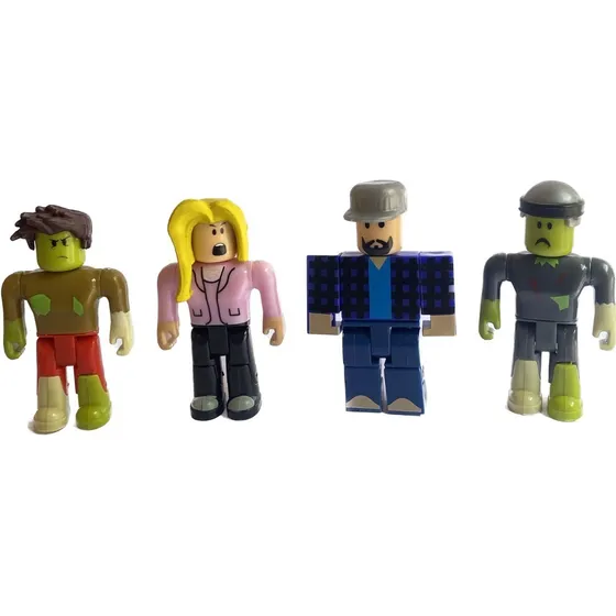 Kit Bonecos Roblox Zumbi Attack Aventura Brinquedos Infantil