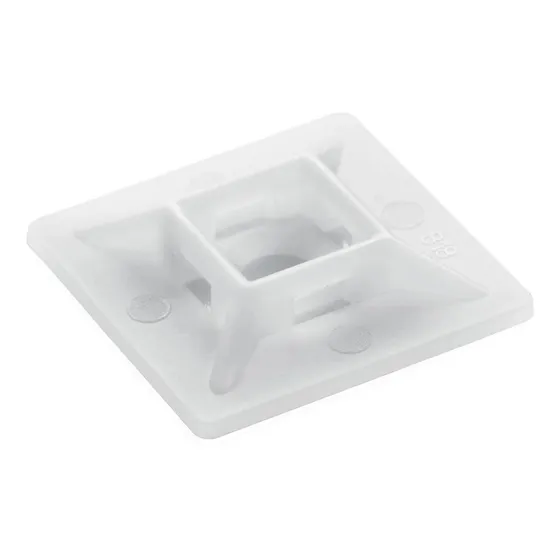 Bases Adherible Negro/blanco Para Cincho 28mm Bolsa 100pzas