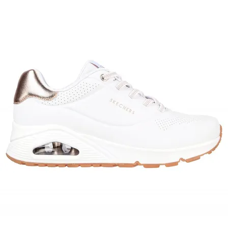 Zapatillas Uno Shimmer Away Para Mujer Color Blanco Skechers
