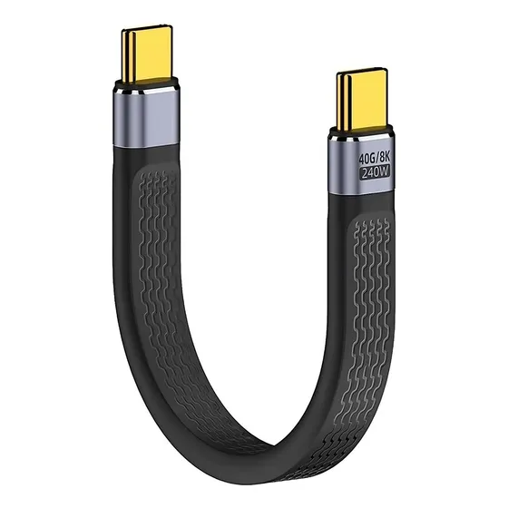 Cabo Dados Usb 4.0 40gbps Pd 3.1 240w 5a Thunderbolt 3/4 8k