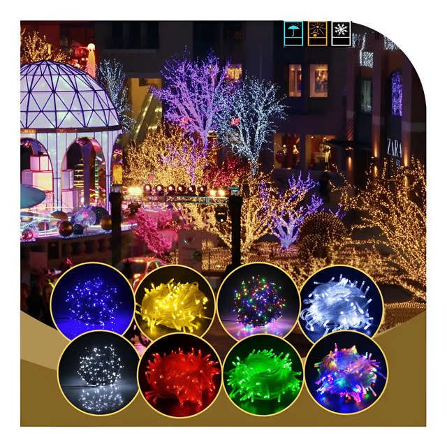 Pisca Pisca Cordão Prova Dagua Natal 9m Led ( Todas Cores )