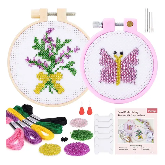 Pllieay Kit Bordado Cuenta Kits Inicio Para Niño Adulto