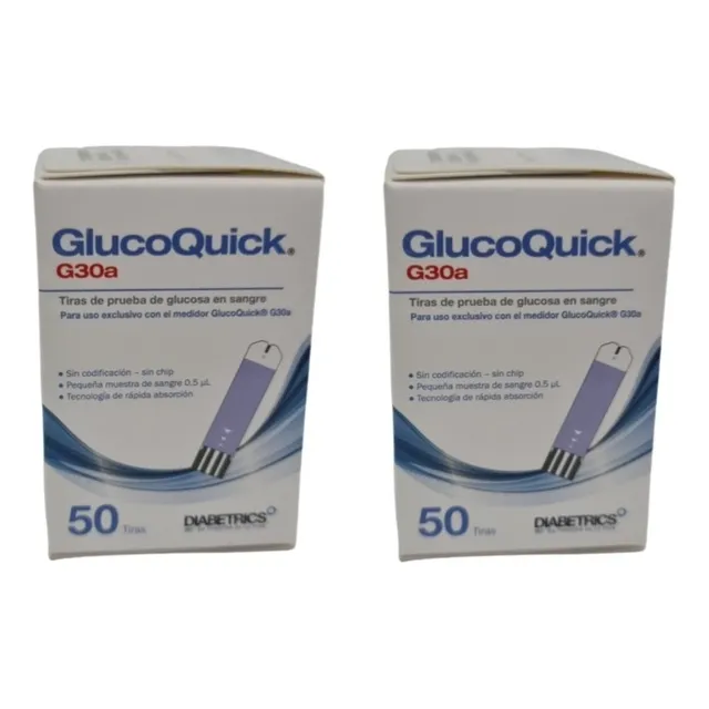 Tiras Glucoquick G30a X 100 Unidades 