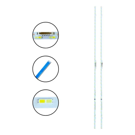 Kit de 2 barras LED UN43au8000 UN43au8000G UN43nu6900
