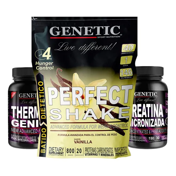 Batido Perfect Shake Quemador Thermogenic Creatina Genetic