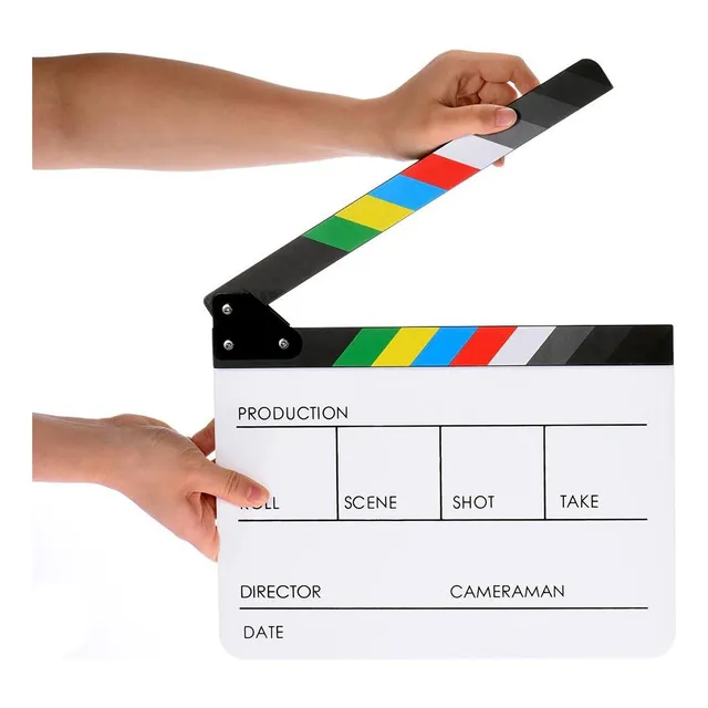 Claqueta Acrílica Clapboard Magnética Para Videos Borrable