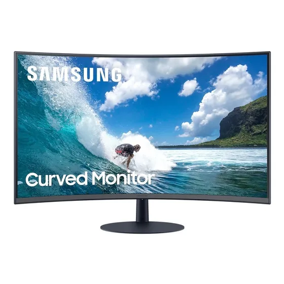 Monitor Curvo Samsung T55 C32t550 32 Pulgadas Color Negro