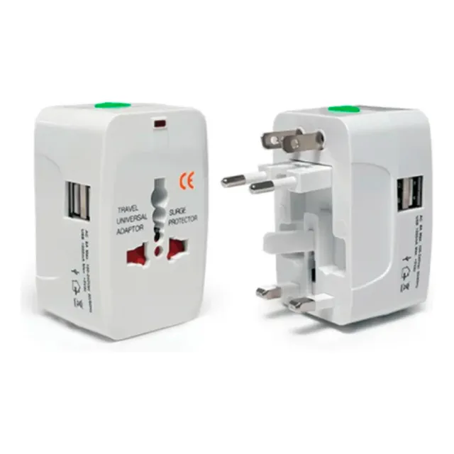 Adaptador De Carga Europeo Convertidor Universal Puerto Usb 